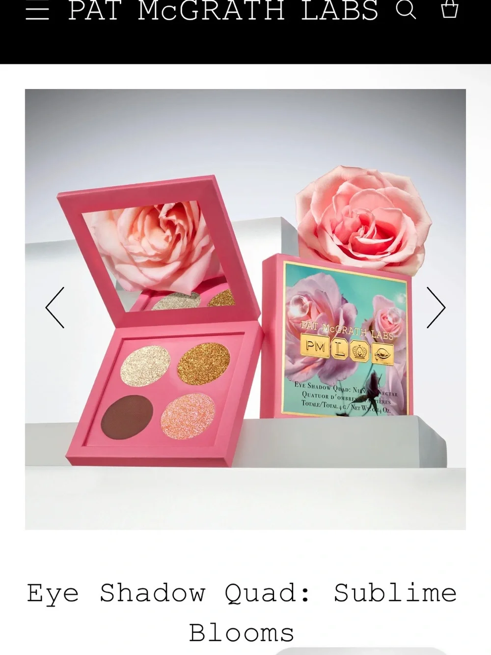 Pat McGrath Eyeshadow Quad- Nirvana Nectar